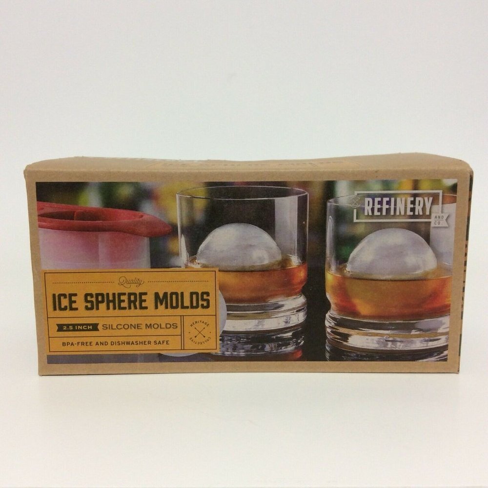 ICE Molds Freezer Cubes Silicone Sphere 2.5"